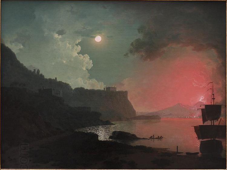 Joseph wright of derby Vesuvius from Posellipo China oil painting art